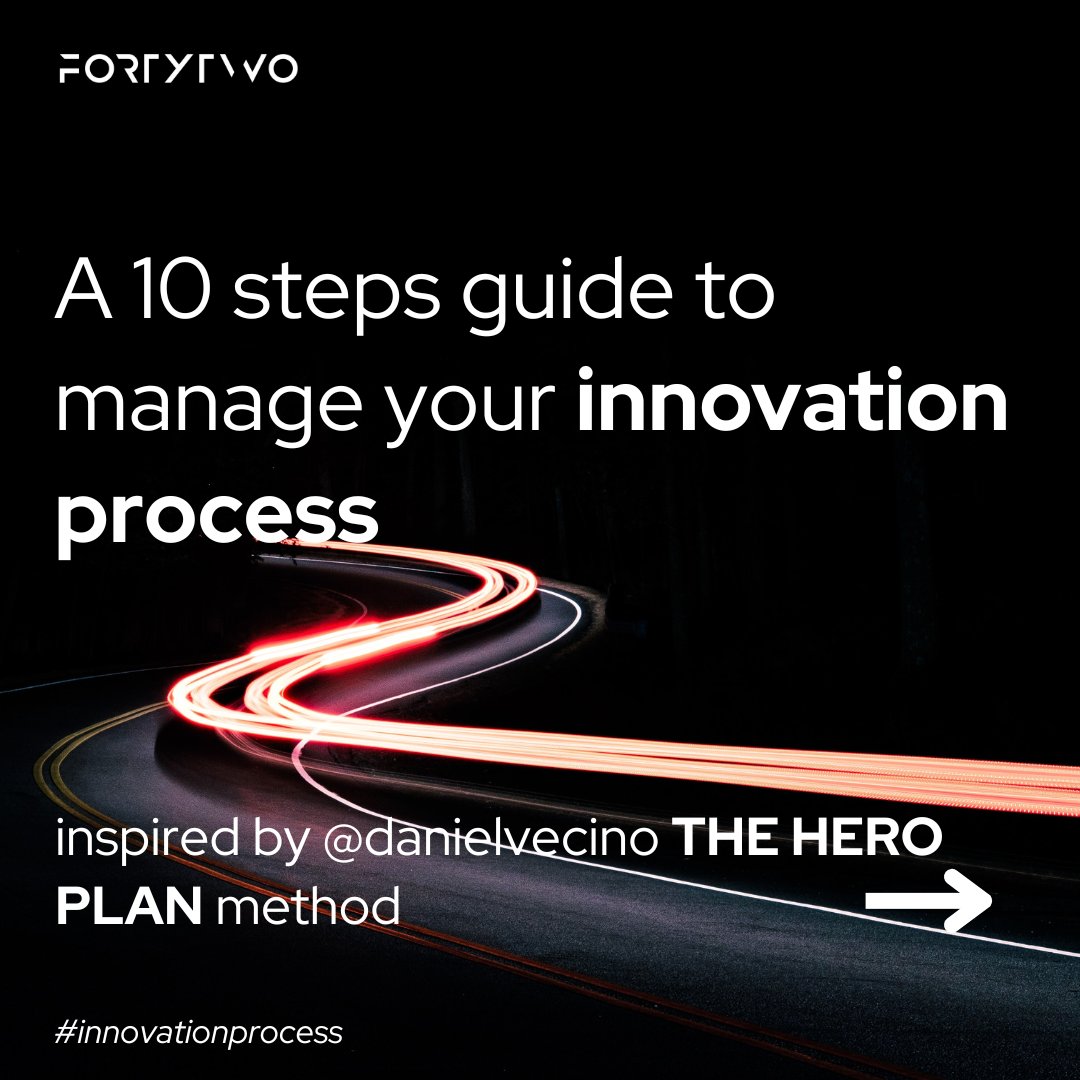 How to achieve an innovation project? Look at @byfortytwo ten steps guide to start creating new value through people and ask for our help!
<a href="/hugowiz/">Ugo Mendes Donelli</a> <a href="/MrVecino/">Daniel Vecino</a> <a href="/TheHeroPlan/">The Hero Plan</a>