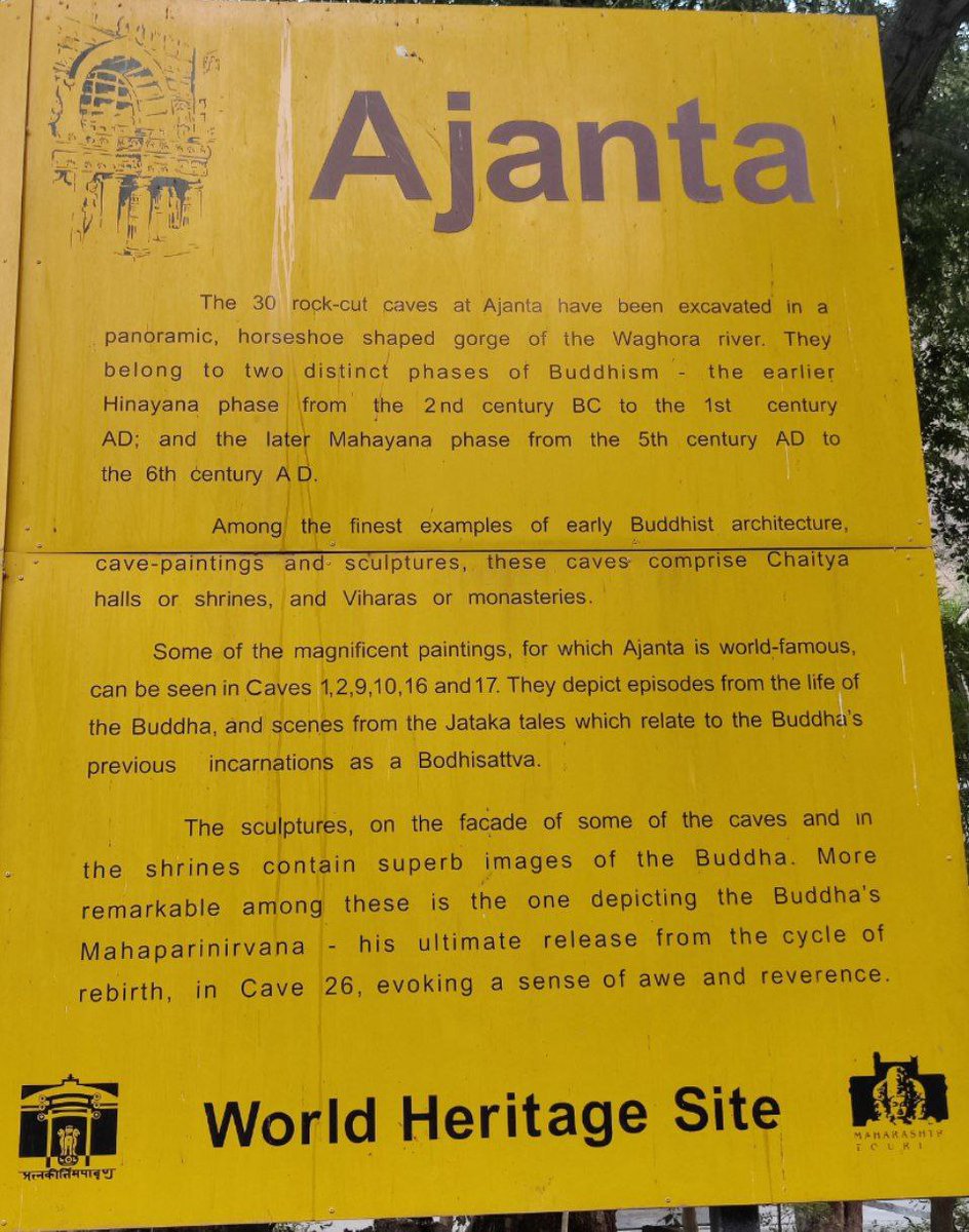peeyush_upsc's tweet image. Happen to visit Ajanta recently. Ajanta is indeed a marvellous example of human grit. The audacity of human efforts is breathtaking!  
The following facts are important from a prelims perspective: #UPSCPrelims2023 #UPSCPreparation #UPSC2023