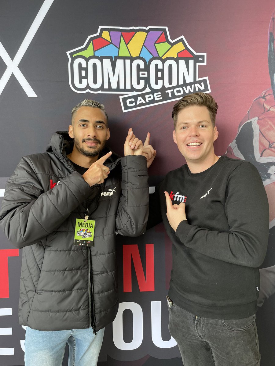 KFMza's tweet photo. Dust off your superhero costumes Kfm Fam because today the #KfmCrew are at Comic Con Cape Town!
Get a chance to meet your favourite celebrities, get involved in the gaming awesomeness, have a photo taken, and also get your memorabilia and merchandise signed. #ComicConCapeTown 🦸♀️ https://t.co/mvBwEMx8X2
