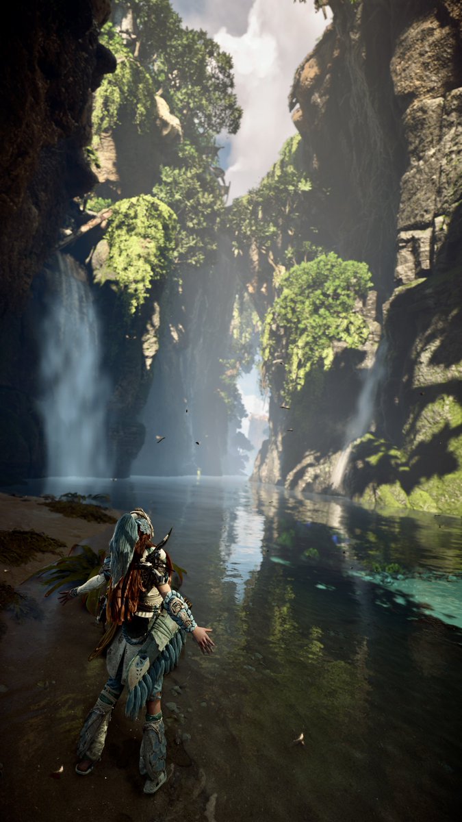 Joyrider2525's tweet photo. Waterfall tour
HorizonForbiddenWest #BeyondTheHorizon 
#BurningShores
#WVPLandscape #forbiddenFriday https://t.co/FS0WYdF8bP