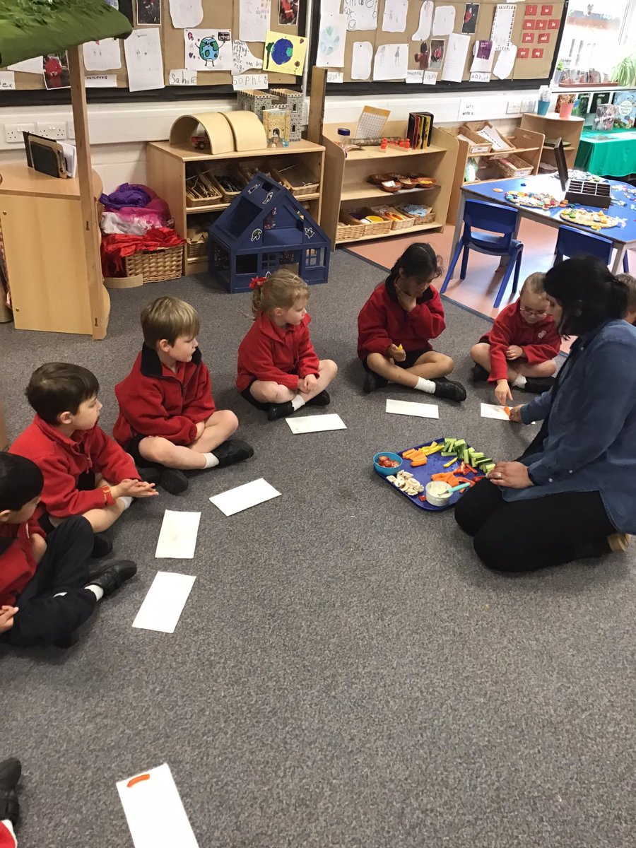 BGS_LowerSch's tweet photo. After reading Oliver’s Vegetables, Reception enjoyed trying different vegetables and talking about why they liked them. #BGS_reception https://t.co/N4DxE1SrUk
