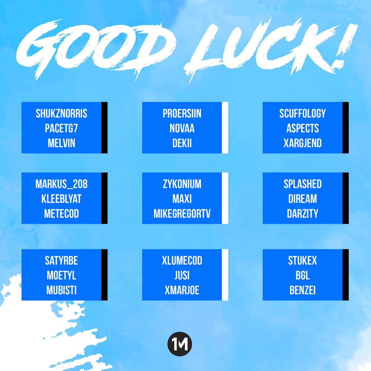 1m_teamofficial's tweet photo. Wir wünschen allen deutschen Teams oder Teams mit deutschsprachigen Spielern heute viel Erfolg in den WSOW Qualifiers!
You got this! https://t.co/KvWCZ1YgzP