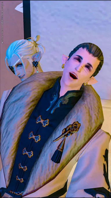 #mrrn_FF14 ご機嫌な若頭たちと脚技が華麗に決まりそうな美しい方〜!!