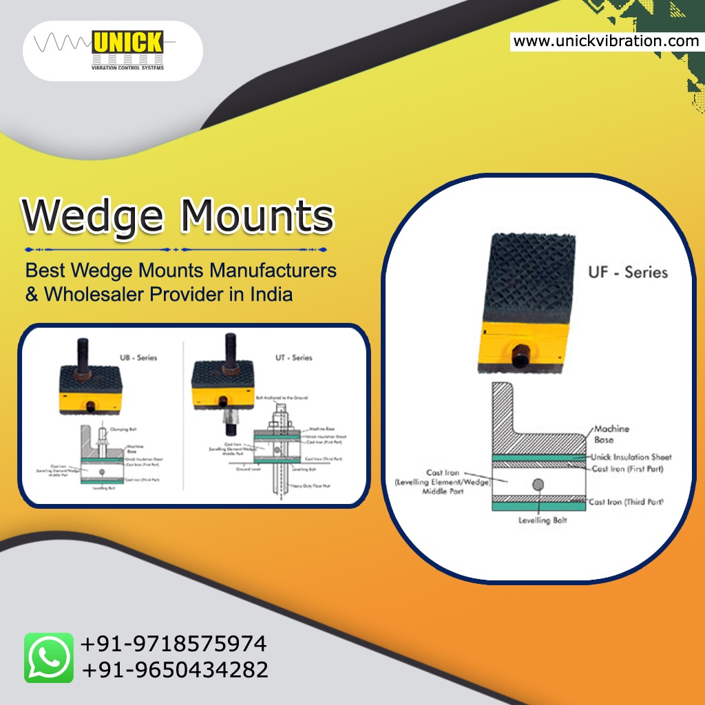 UnickVibration's tweet image. One of the best leading most Manufacturer &amp;amp; wholesalers of Wedge Mounts in India
Call @9718575974, 9650434282 | unickvibration.com/product/insula… #springpads #installationsheets #springpads #wedgemounts #antivibrationpads #vibrationpads #pads #installations #airspringpads