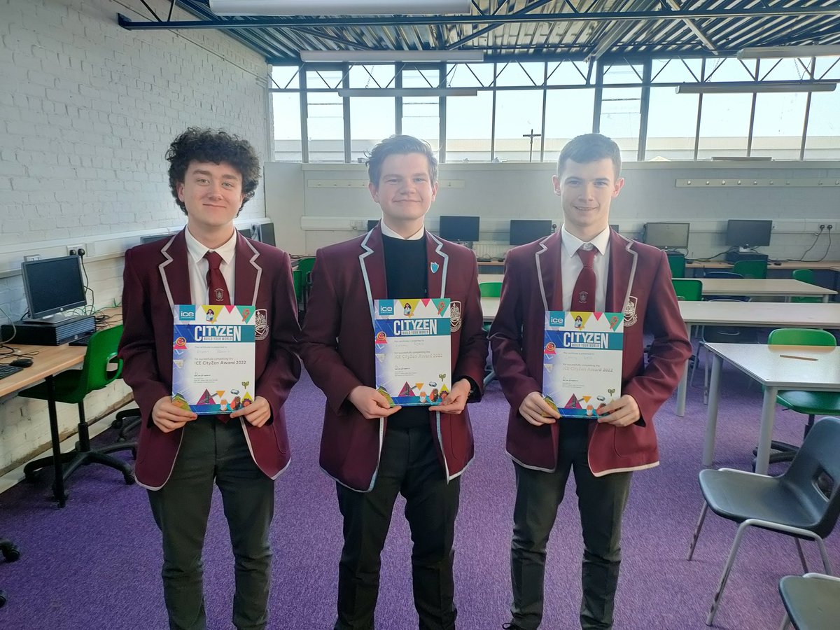 stemsmhs's tweet photo. Well done to the three teams that took part in the @ICE_schools CityZen civil engineering challenge.  They received their certificates last week for completing their projects.  Thanks to Charlotte from @JacobsConnects for her support with this. @MargaretsHigh https://t.co/2jhyHJqbCo