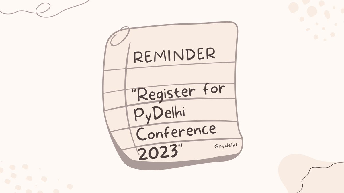 PyDelhi tweet media