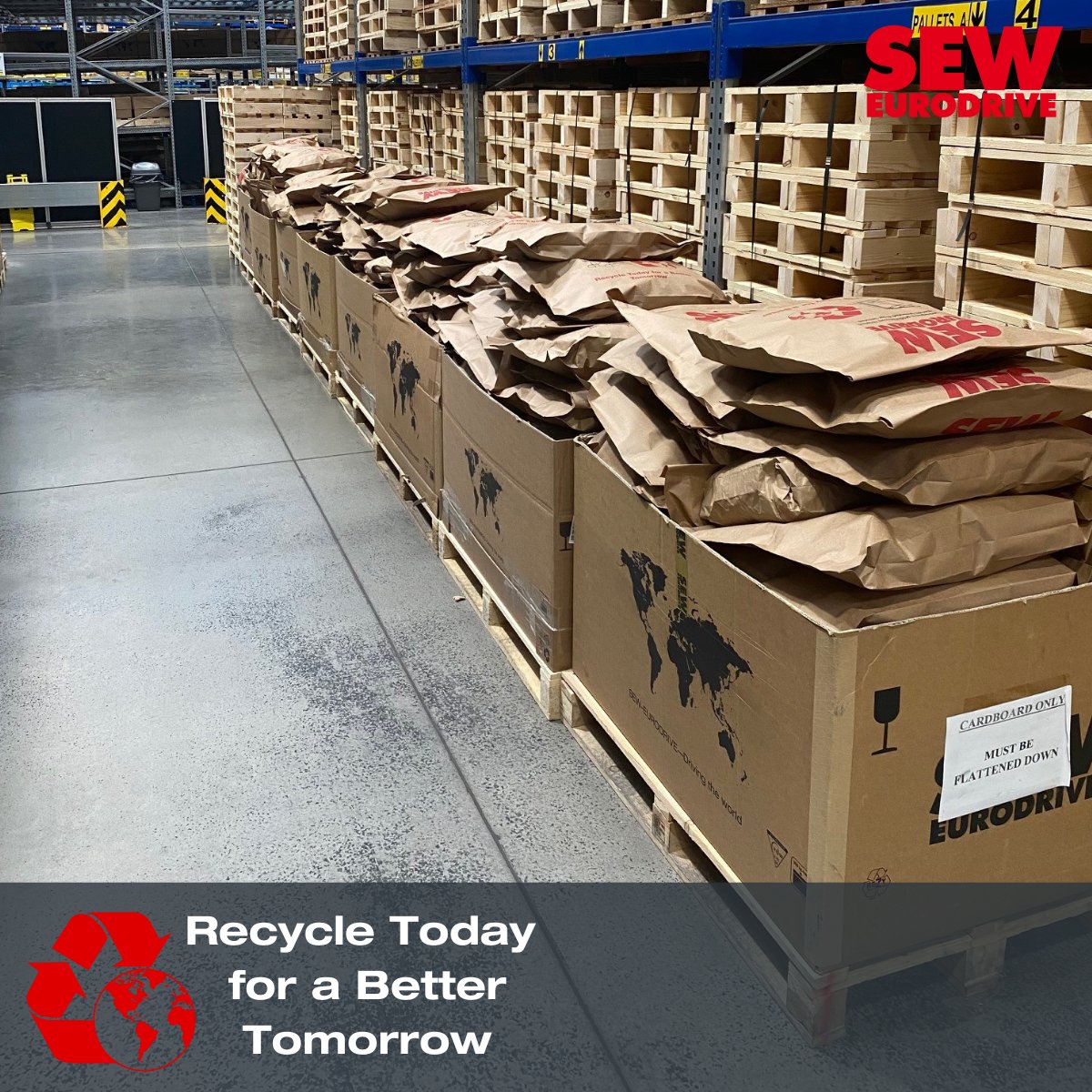 SEWEurodriveUK's tweet photo. Recycling our waste cardboard has been a massive success so far.
Here we have 160 recycled packaging bags ready for use in our dispatch department, all these will be used in just one day!
Get in touch if you want to know more
#Sustainability #SEWEURODRIVE #DRIVINGTHEWORLD https://t.co/SQdt9l34ND