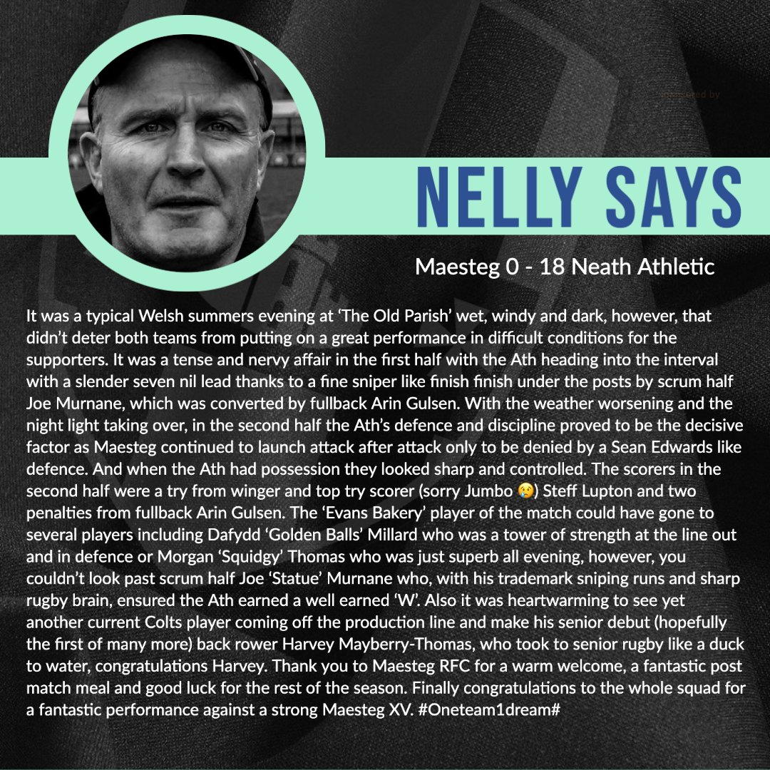 NeathAthletic's tweet photo. #NellySays #NARFC https://t.co/sx4rHDmREl