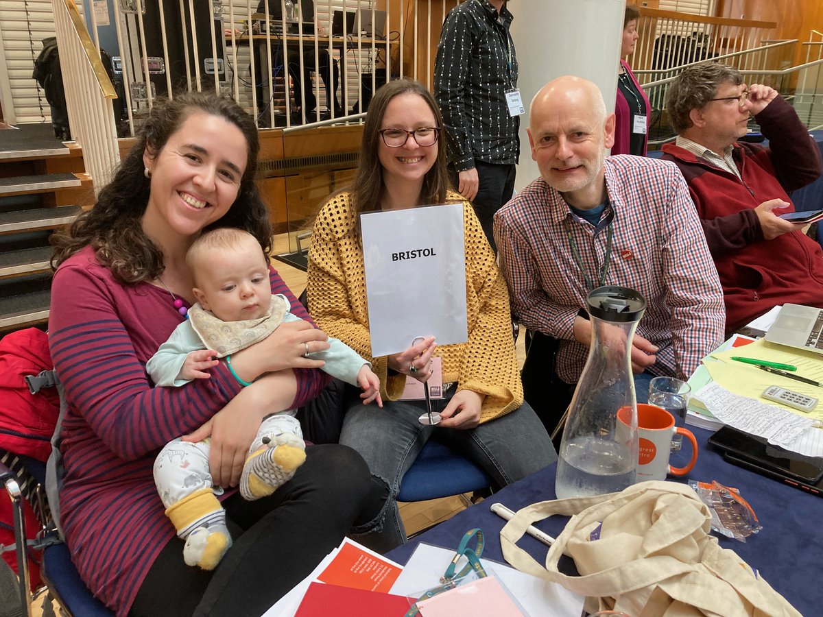 #DM2023 #NUJDM2023 Bristol Branch delegates proud to represent our members at the Delegate Meeting, shameless parading our newest recruit