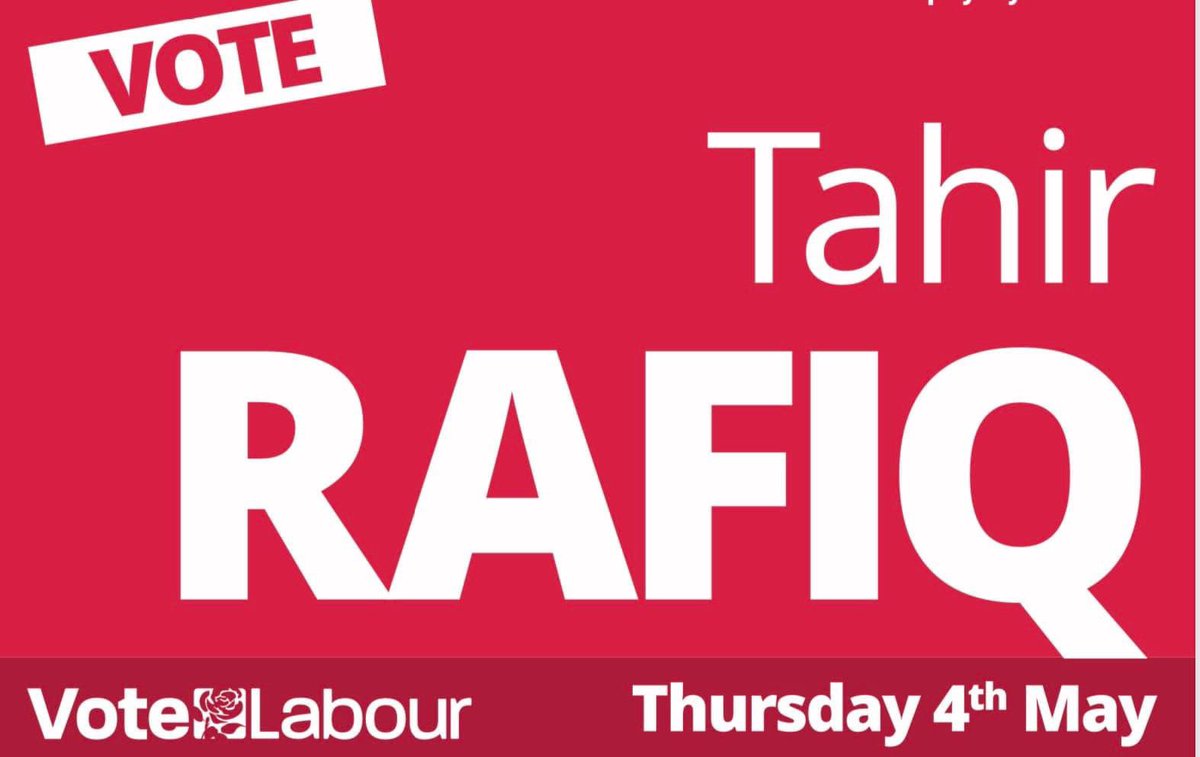 Vote and Re-elect Cllr @TahirRafiqSol in #Unsworth, #VoteLabour Party, Thursday 4th May.
Don’t forget you will need your photo ID at any polling station to vote.
Thanks for your support in advance.