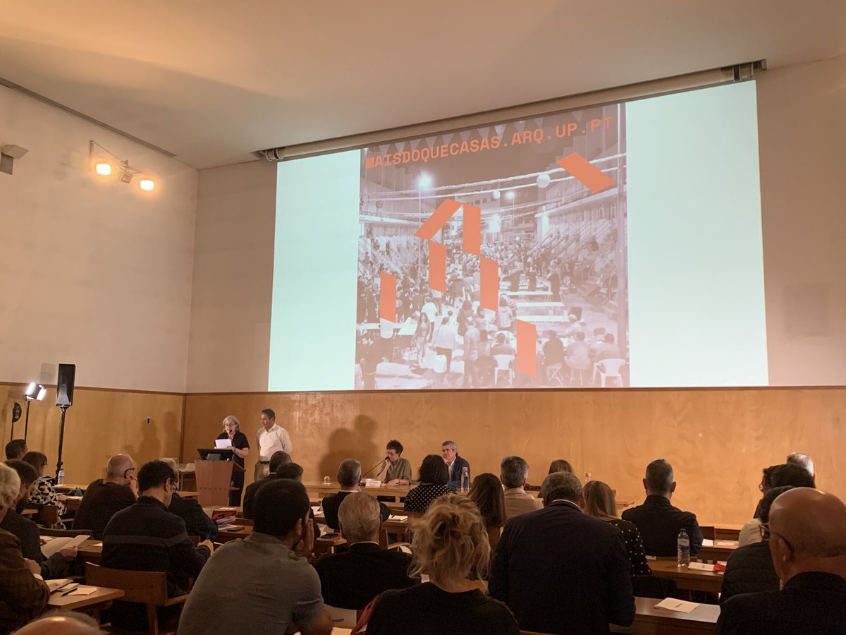 The #MoreThanHousing seminar just started at @FAUPorto. Join us in this debate that gathers the #schools of #architecture in Portugal around the question of #sustainable and #inclusive housing. 
#NewEuopeanBauhaus #NEBgoesSouth #NEBgS