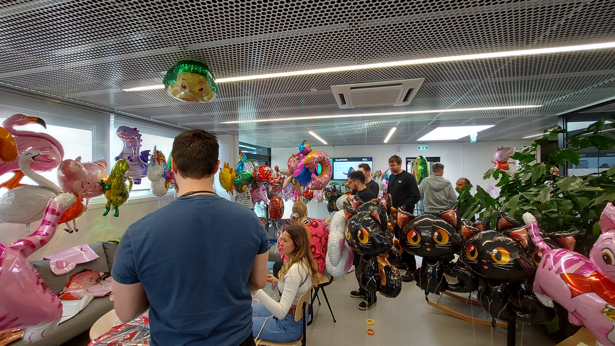 Happy Vappu!

In Finland, May 1 is a celebration of spring, with student traditions being a big part of the festivities.

Balloons are one #Vappu tradition and on Friday everyone got an awesome Vappu balloon at our Helsinki office, with sima and doughnuts being served at Onnes. https://t.co/iKggC6T72G