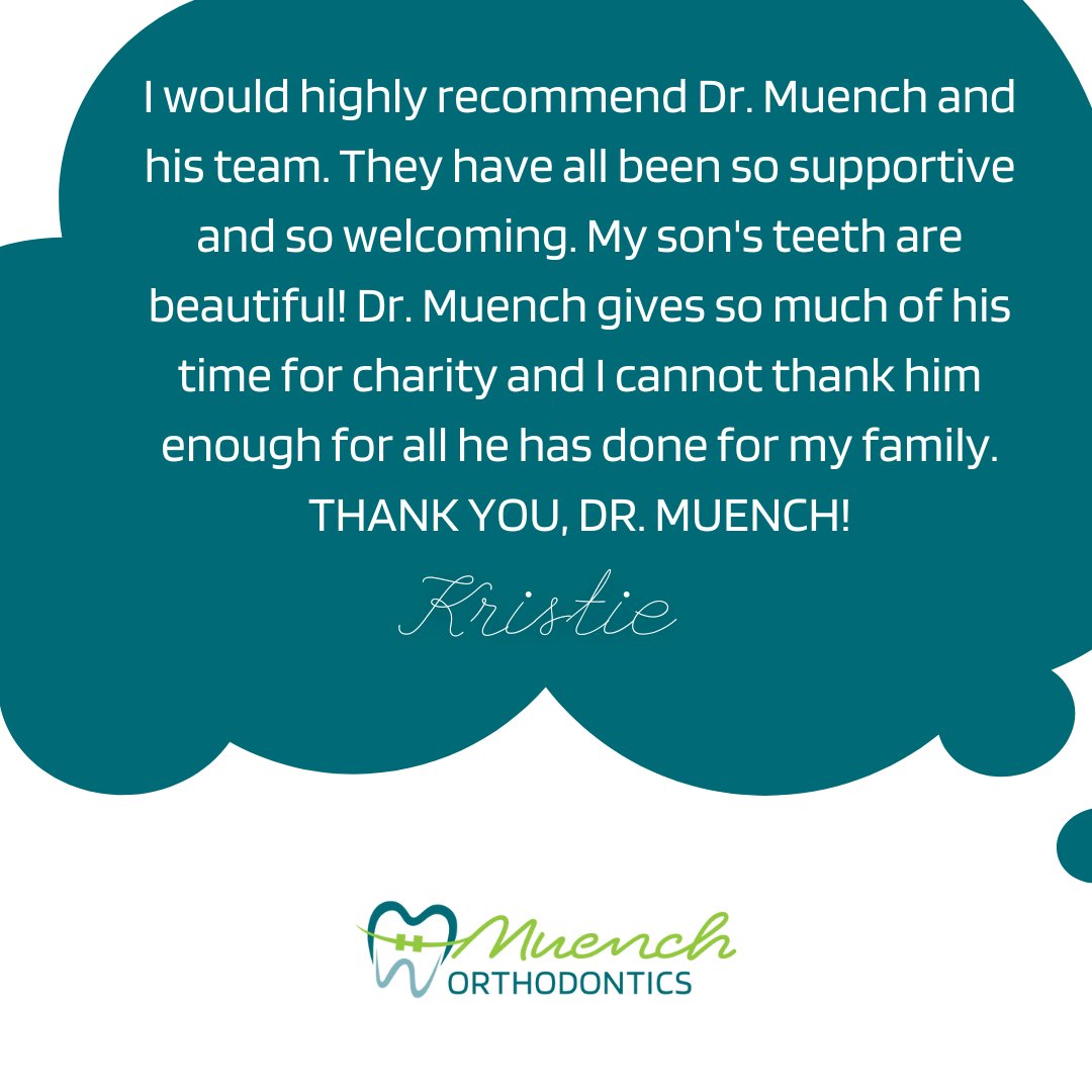 muenchortho's tweet photo. Thank you for this amazing review, Kristie! 🤗 We truly appreciate your kind words! 🤍

#MuenchOrthodontics #Review #WeLoveOurPatients https://t.co/JpUU0ffs9T