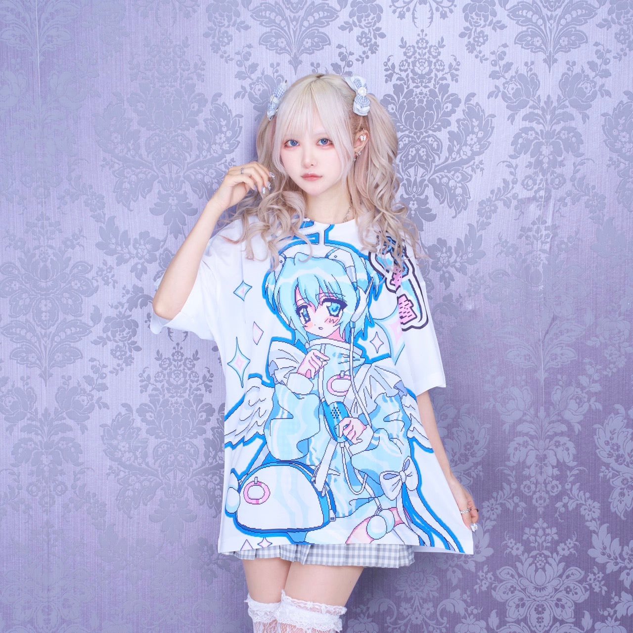 YUI 電子通信空間ユイ フルグラフィックTシャツ