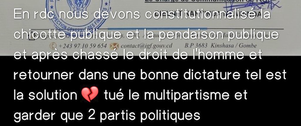 NicolasTshi's tweet photo. @IgfRdc https://t.co/rdJCVk3fUw