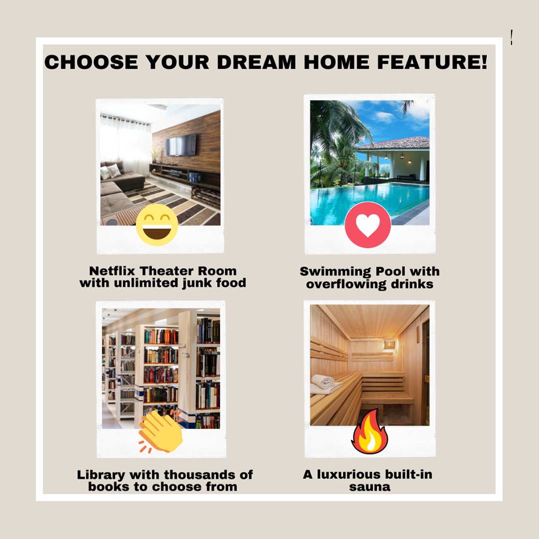 If you could add any of these features to your dream home, which would it be and why? 🏠 

#dreamhome #realtor #realestate #realestateagent #buyahome #sellahome #homerenos #barrie #oro #essa #innisfil #severn #simcoecounty #alinktoyourrealestatedreams #northlinkrealestateteam