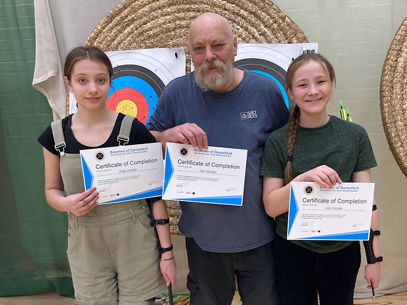 Congratulations to three family members, Ruby, Ivan Snr and Ivan Jnr, on completing the Archery Beginners Course - Well Done. #Archery #Minehead #Williton #Watchet #Taunton #bridgwater