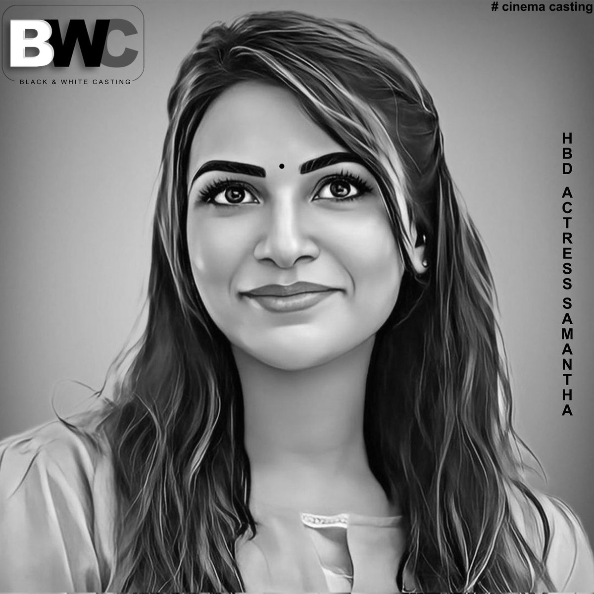 BWCcinema's tweet photo. HBD @Samanthaprabhu2  wishes from team @BWCcinema #Blackwhitecastingcall https://t.co/jeZacPKysX