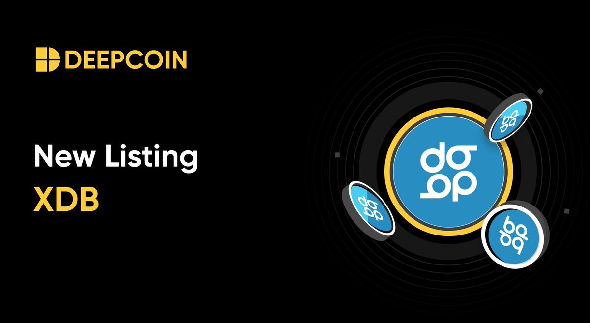 📢 $XDB/USDT is now available on Deepcoin Spot trading and derivatives trading!

<a href="/DigitalBitsOrg/">DigitalBitsOrg</a> #XDB

🔥Buy &amp; Sell with 0% trading fees🔥

Register now: s.deepcoin.info/s8ckyyq

#newlistings #Cryptocurency