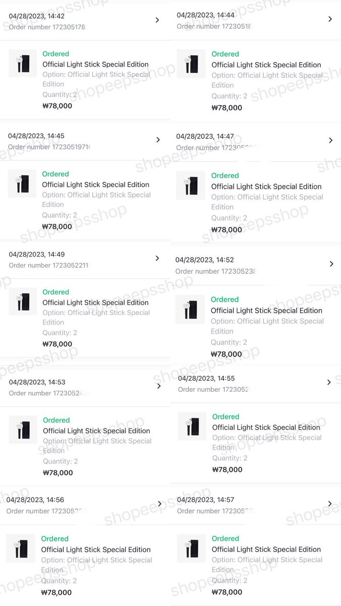 shopeeps on Twitter หลักฐานการกด BTS Official Light