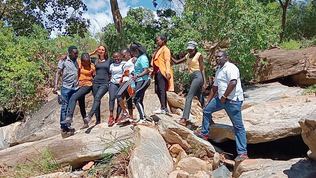 irep_foundation's tweet photo. At #IRepfoundation we believe in #teamwork and creating these bonds through #teambuilding is very beneficial. We are happy we all enjoyed this special day as colleagues at Kitalakapel Pokot Boma resort. This included a 10KM walk from Makutano town #One_finger_cannot_lift_a_pebble https://t.co/xtLccSvuxg