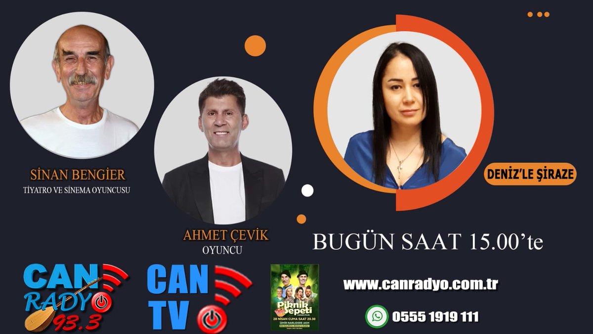 Canlı yayında buluşalım..
<a href="/sinanbengier48/">c.sinan bengier</a> <a href="/Ahmetceviktiya1/">Ahmetceviktiyatrosu</a>
#pikniksepeti #tiyatro #narlıdere #akm