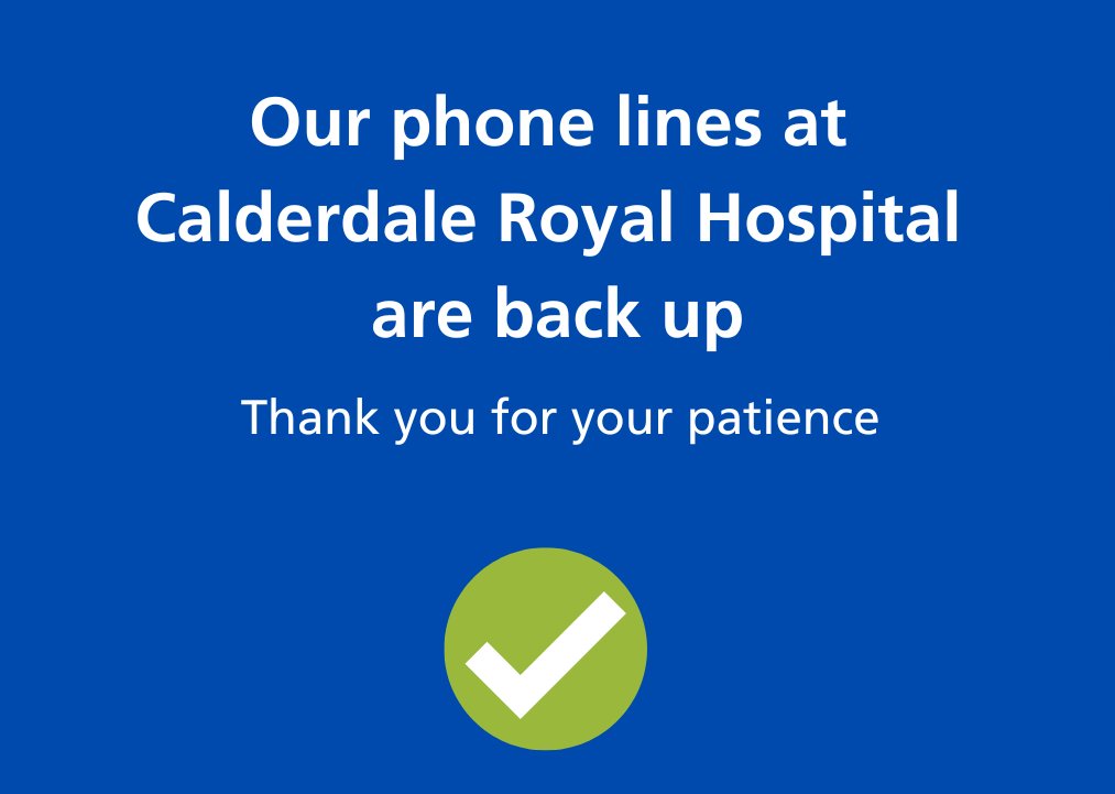 Calderdale and Huddersfield NHS Foundation Trust on Twitter "Our phone