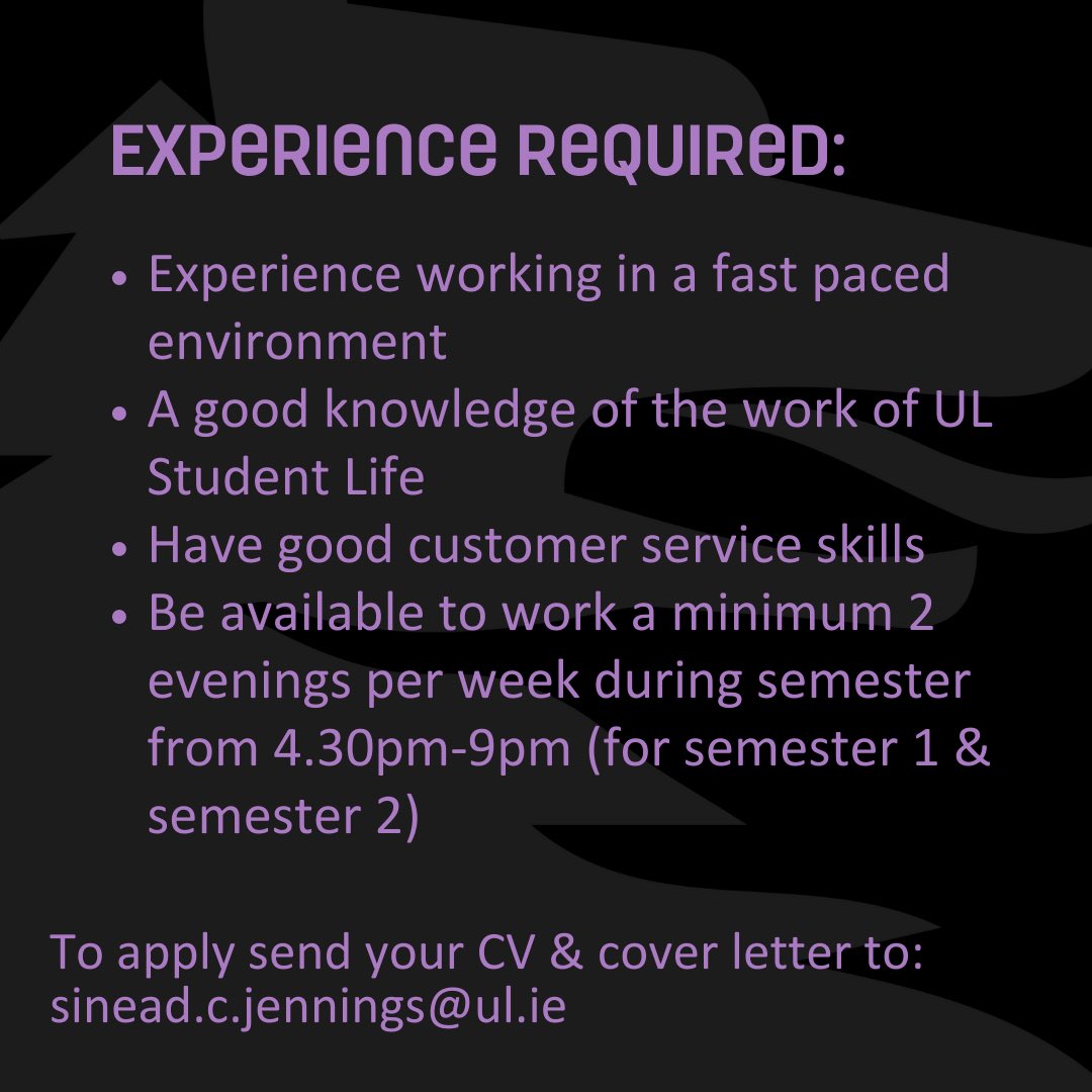 Join our Team! 🙌🏻 The commencement date of these positions will be 29th August 2023. Closing date for applications is Wednesday 3rd May 2023