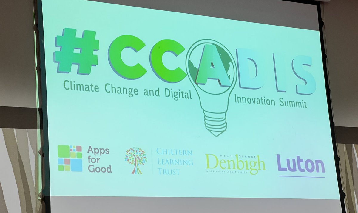 Great to be in Luton today, with our friends from @ChilternLT. Really looking forward to their exciting #CCADIS Summit. Can’t wait to explore each stand & discover innovative ideas from the students about how to tackle climate change.
@SustainableLEO @SustainableDHS 💡