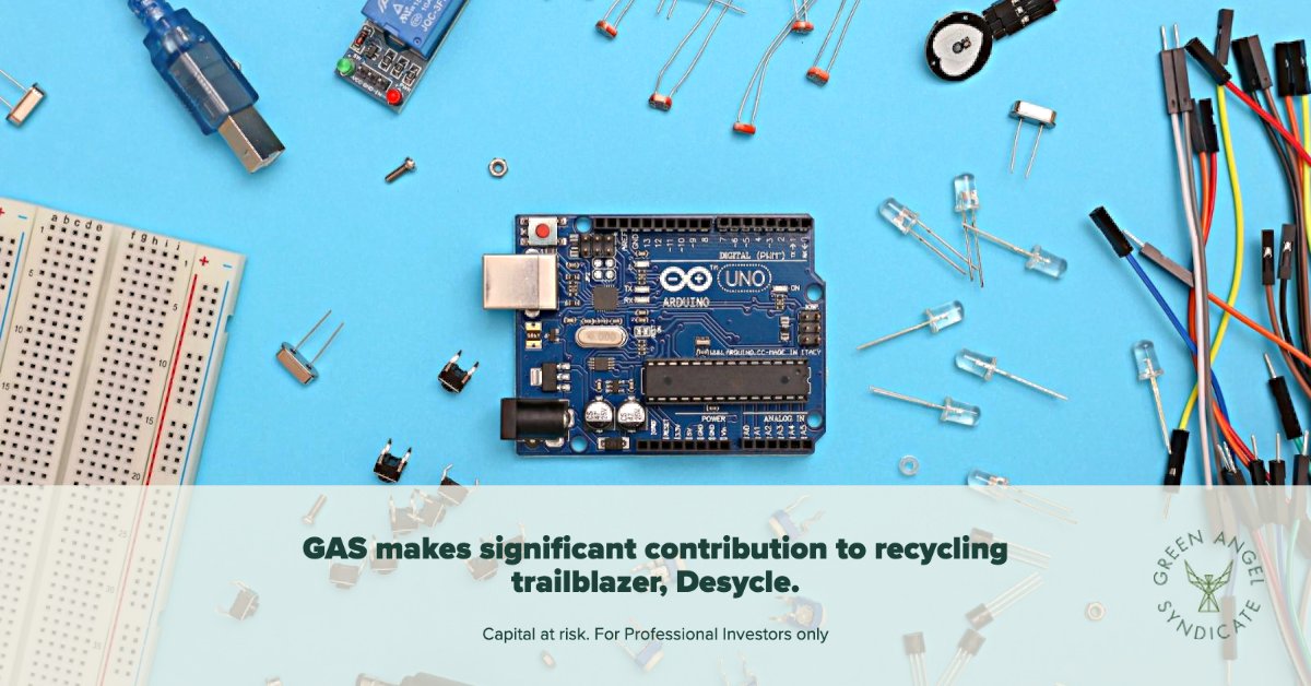 Green Angel Syndicate has made a significant investment in one of the most important recycling breakthroughs this year, DES by Desycle ♻️ Read the full piece with comment from GAS CEO Cam Ross and Desycle Managing Director Leo Howden: bit.ly/44d9XPM #SeriesA #ewaste