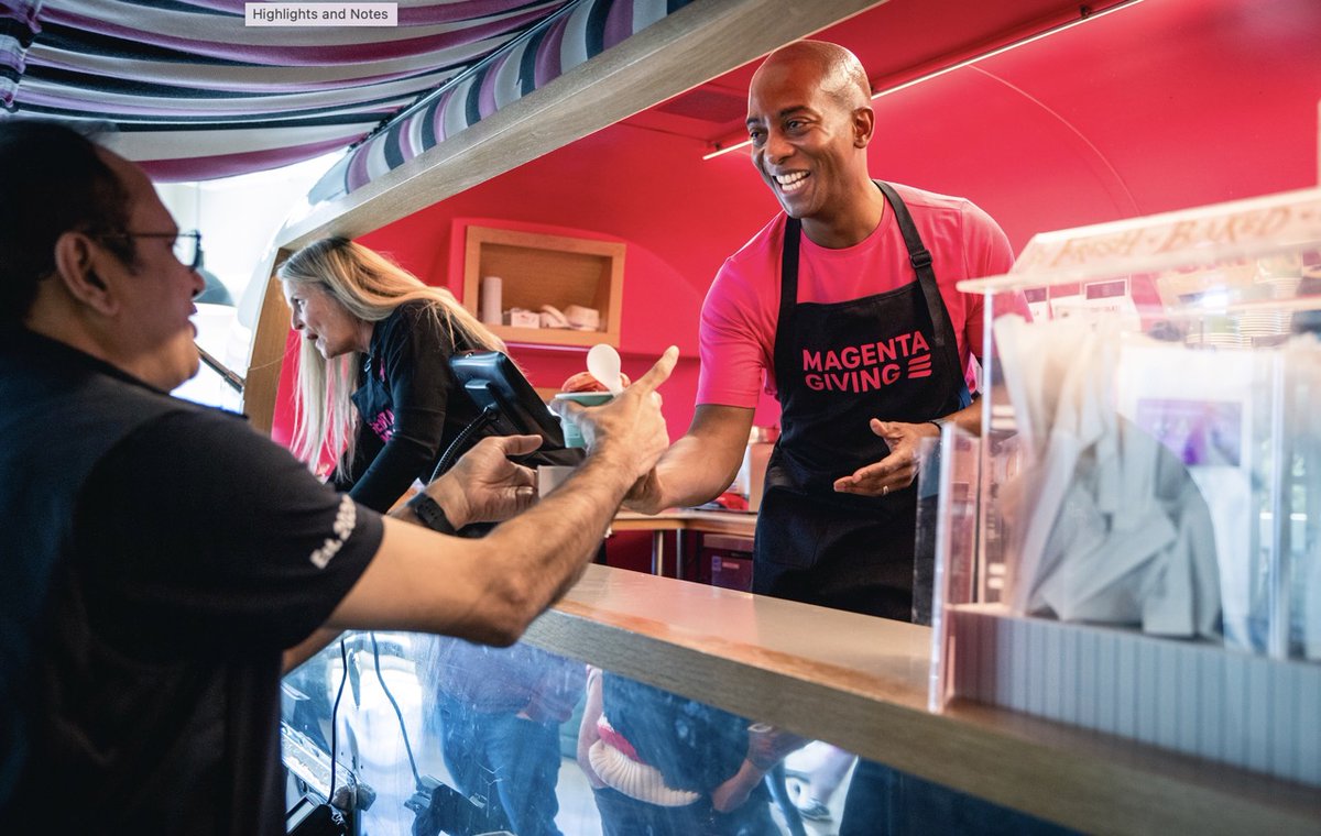 marcuseast's tweet photo. I had a fantastic time serving up some froyo alongside @DeeanneKing in support of our @TMobile #magentagiving month!
Thank you to everyone who came out to support. We raised over $5,500 for the @HumaneSociety 🐾 #froyoforgood https://t.co/9fsOmf2VFA