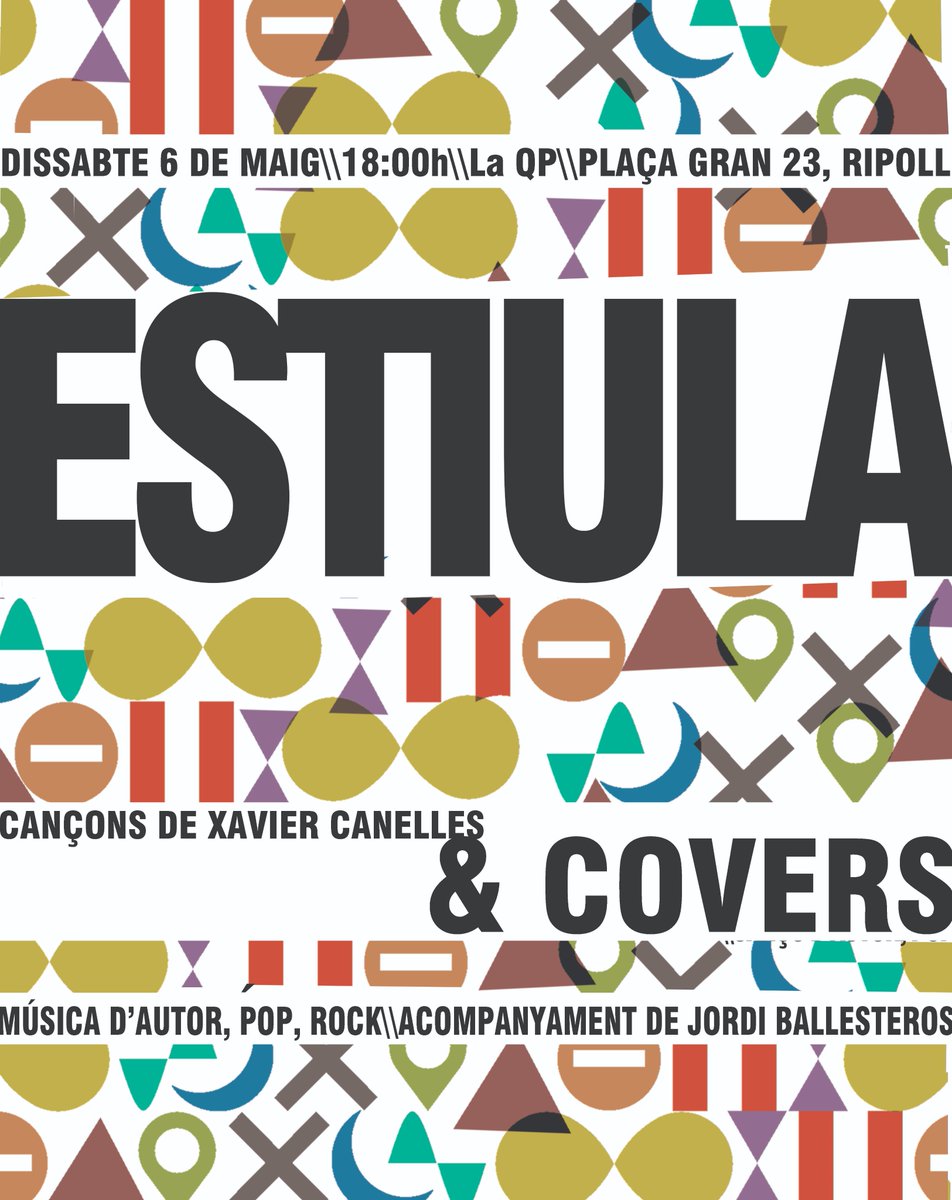 Estiula en concert ben aviat!! A LaQP de Ripoll, amb l'acompanyament de Jordi Ballesteros!