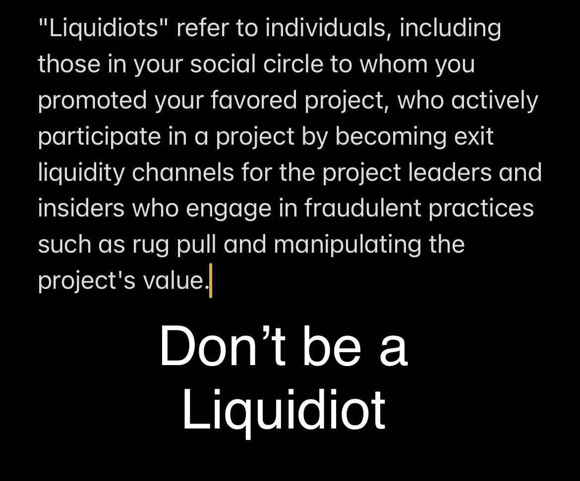 Don’t be exit liquidity.

**Term created by @PoweredByPoly ❤️