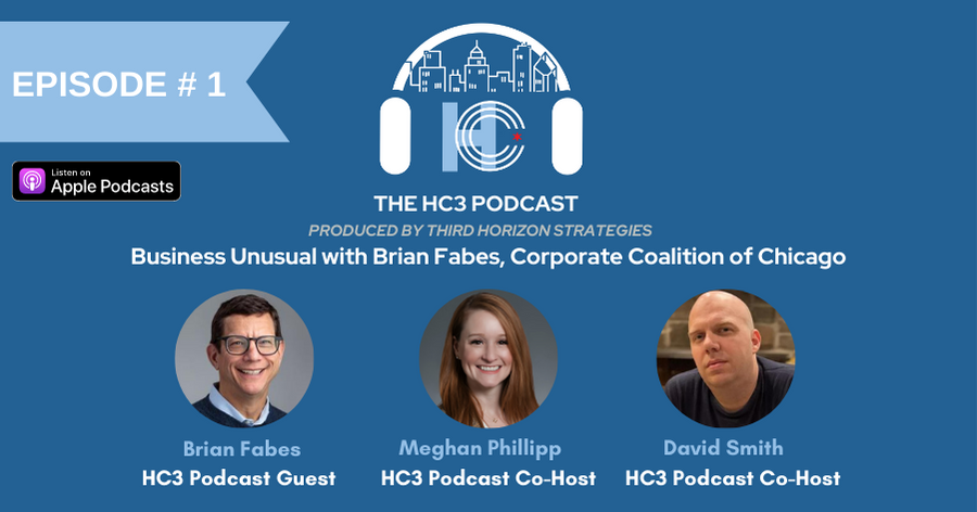 It's HERE!!! The @HC3Chicago is proud to present the HC3 PODCAST. Co-hosted by @CHIDavidSmith and  @RedMegChicago, the first episode features our community partner @Corp_Coalition and their efforts to foster #businessunusual.  Check it out! bit.ly/3oSQmEz