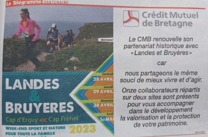 La Caisse d'Erquy-Pléneuf partenaire de Landes &amp; Bruyères : C'est ce Week-End !
