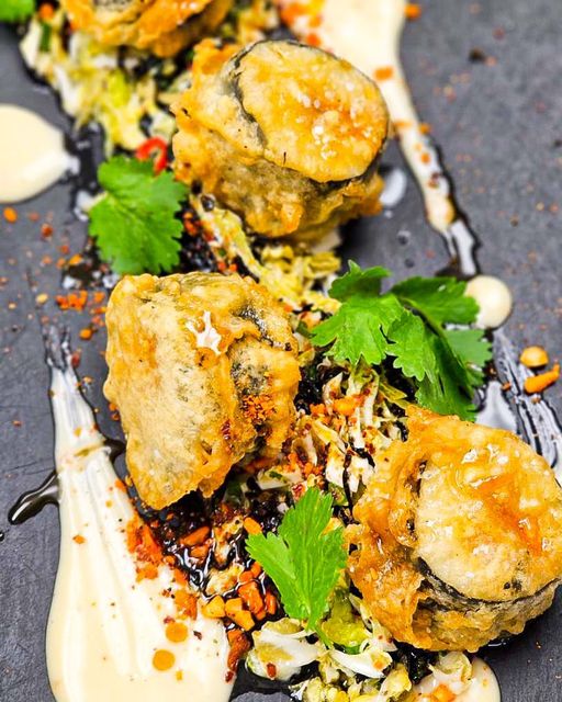 Here’s a sneak peek of a little something that will be hitting our patio menu this summer 🤤 

TEMPURA BATTERED SPICY YAM ROLL 🔥 

The Patio at AquaTerra will be opening May long weekend following our Patio launch party going down on May 18. Stay tuned for more details 👀