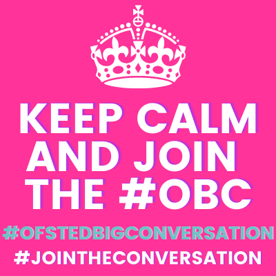 Find out more about #OfstedBigConversation #GetInvolved #JoinTheConversation bit.ly/2O6Ejl0 #EYMatters #earlyyears #EYTalking <a href="/EYAlliance/">Early Years Alliance</a> <a href="/LEYFonline/">LEYF Nurseries</a> <a href="/EYTOuk/">Early Years Teachers</a> <a href="/MMdaynursery/">Montessori Minds</a>