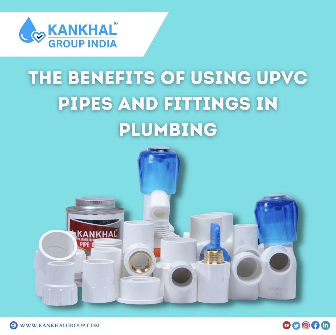 kankhalpipes's tweet photo. Upgrade your plumbing system with the strength and reliability of uPVC pipes and fittings from Kankhal Pipes. Check out our latest blog post on LinkedIn to learn more! #PVCpipes #uPVCfittings #plumbing #reliability #KankhalPipes https://t.co/pOOC5LkN58