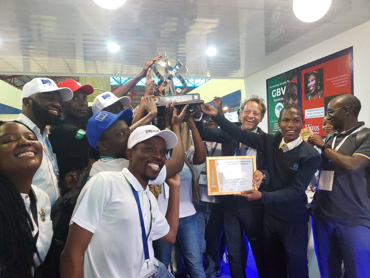 We're the Best!  The #TeamEurope stand came out tops scooping the Supreme Foreign Exhibit at #ZITF2023. Congratulations to all the participants for the job well done!!!
<a href="/euinzim/">EU Delegation to Zimbabwe 🇪🇺</a> <a href="/vonKirchmannEU/">Jobst von Kirchmann</a>  @zagpbest <a href="/zakis_zagp/">ZAKIS_ZAGP</a> <a href="/ZAGPGoats_Pigs/">VALUE Consortium</a> <a href="/ZagpDairy/">ZAGP Dairy Consortium #TranZDVC</a> <a href="/faosfsafrica/">FAO Subregional Office for Southern Africa</a> <a href="/Scope4Ivc/">SCOPE4IVC</a>