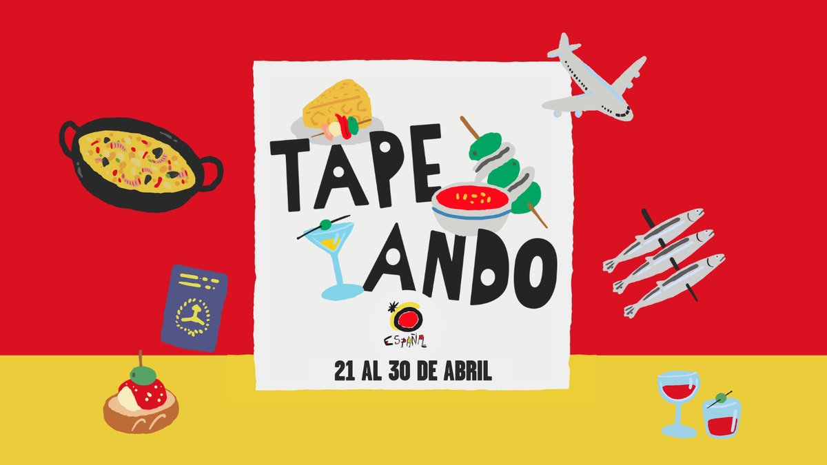 SpainArgentina's tweet photo. ¡Últimos días de #Tapeando! 🤩

Hasta el domingo 30 de abril podrás disfrutar de la segunda edición de este festival gastronómico en más de 80 restaurantes. 🥘🍷

Toda la info: 👉 https://t.co/L8PxnUDUUJ 👈 https://t.co/Ctm7bCacyK