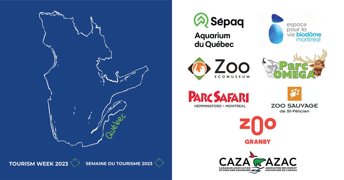 This summer, when you’re planning your family holidays – add one of Canada’s Accredited Zoos and Aquariums to your to-do list! If you’re in Quebec, or planning to visit – plan a trip to: #CAZA #AccreditationMatters #TourismWeek2023 @TIAC_AITC