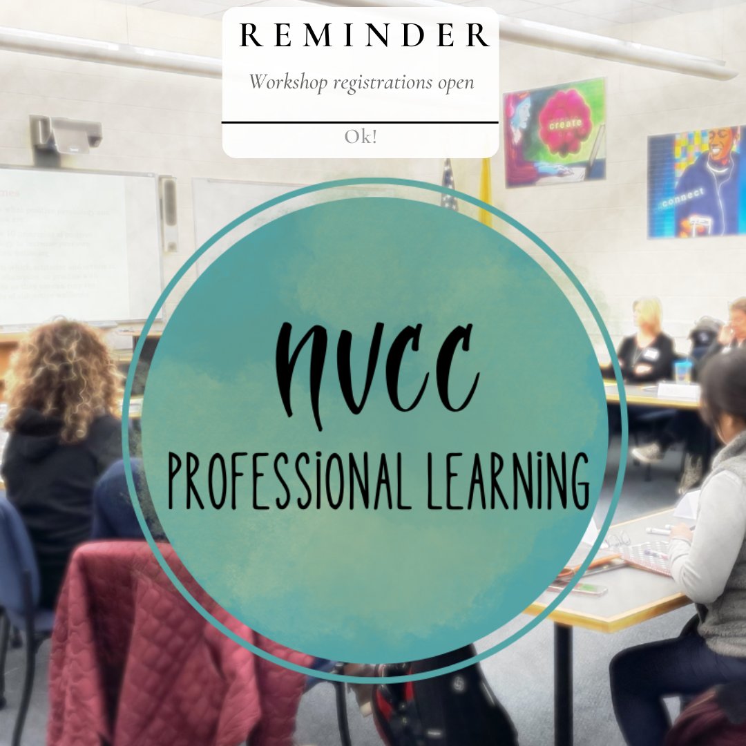 Reminder- workshop registrations are now open for the 2023-24 school year! Click the link below to register.

nvccleads.nvnet.org/home