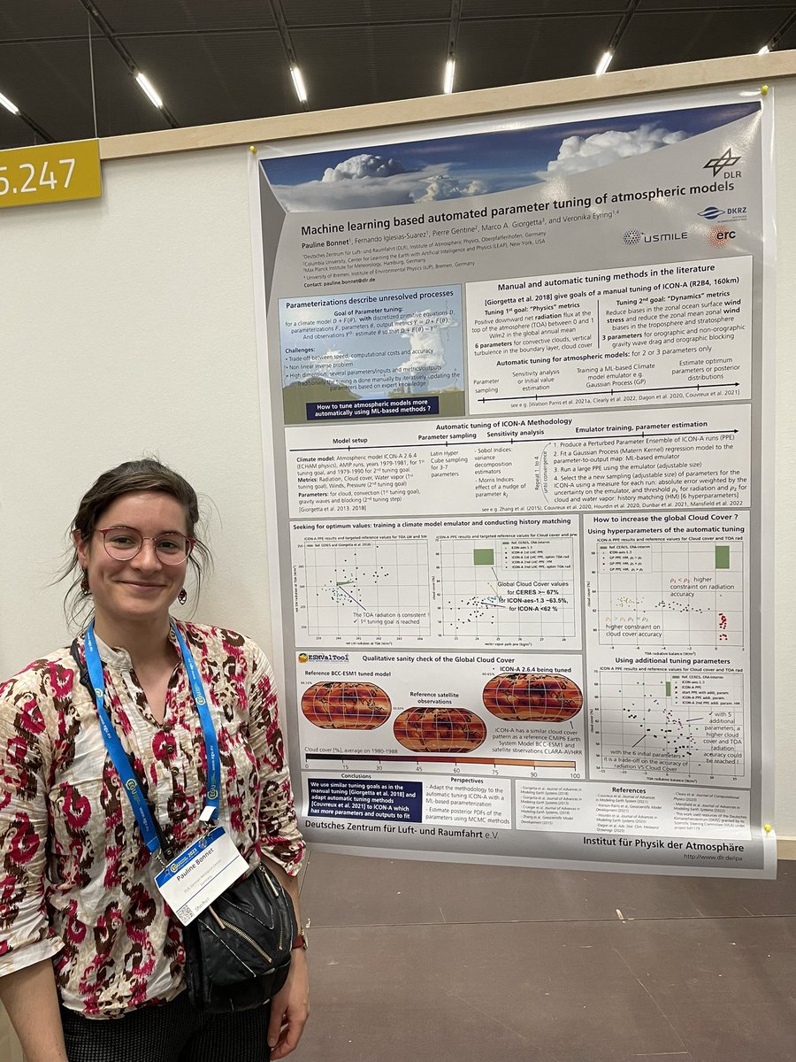 ESMValTool's tweet photo. There is still more fun to be had at #EGU23: check out Pauline’s poster about the application of #ESMValTool for automated model tuning! She is still here to tell you all about it. @EuroGeosciences @USMILE_ERC @DLR_en https://t.co/nZpyX0206t