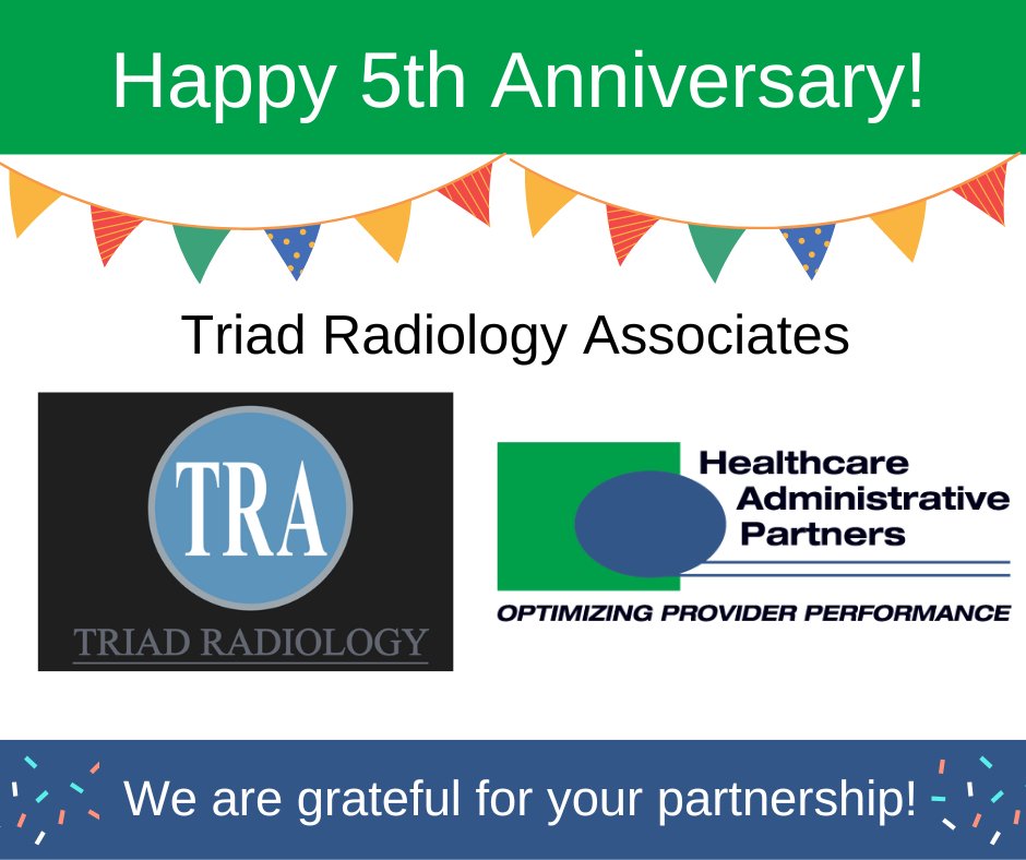 This April, we commemorate the 5th anniversary of our partnership with Triad Radiology. We are proud & honored to work with the outstanding teams at Triad who truly put their patient’s 1st. Thank you for your continued partnership! #PiedmontTriad #WinstonSalemNC