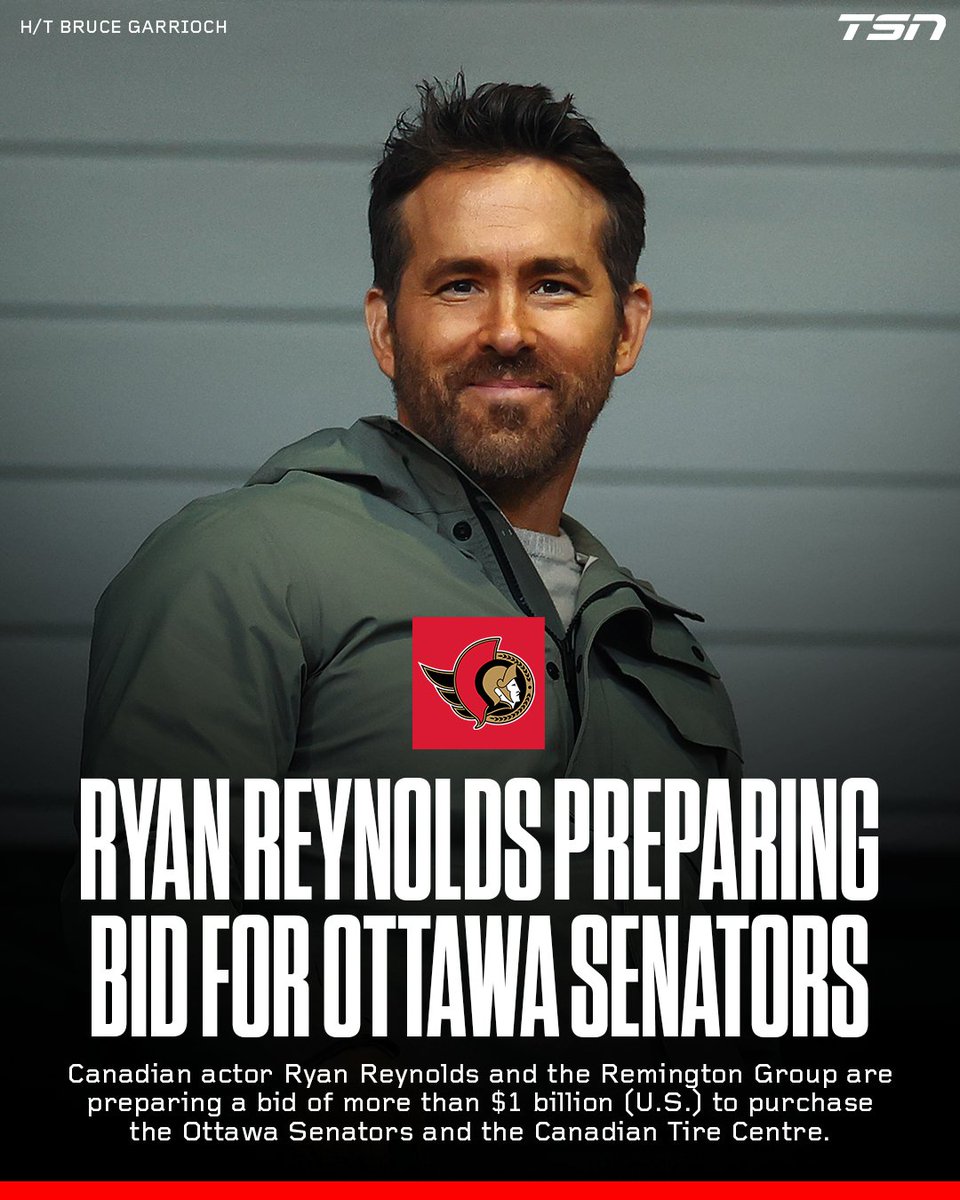 Report: Reynolds, Remington prepare $1B offer for Senators.

STORY: tsn.ca/1.1952789