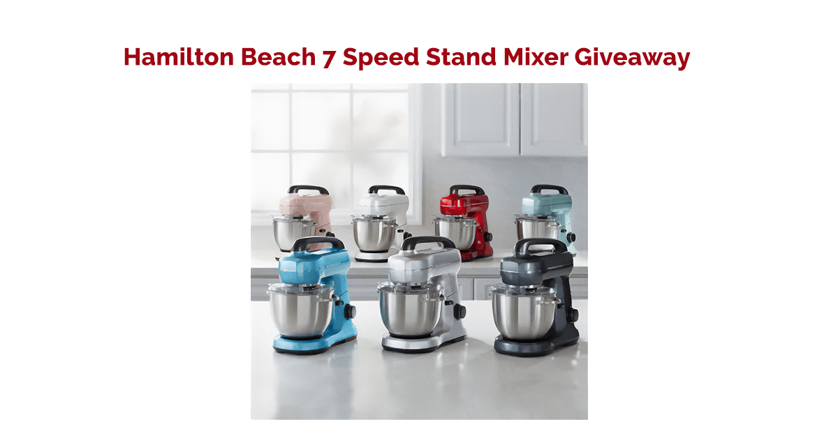 🍪Mix up a storm with Hamilton Beach 7 Speed Stand Mixer Giveaway! Win this kitchen essential! Ends 5/10 - US: goldengoosegiveaways.com/hamilton-beach…

#HamiltonBeach #StandMixer #KitchenGadget #Giveaway #Sweepstakes