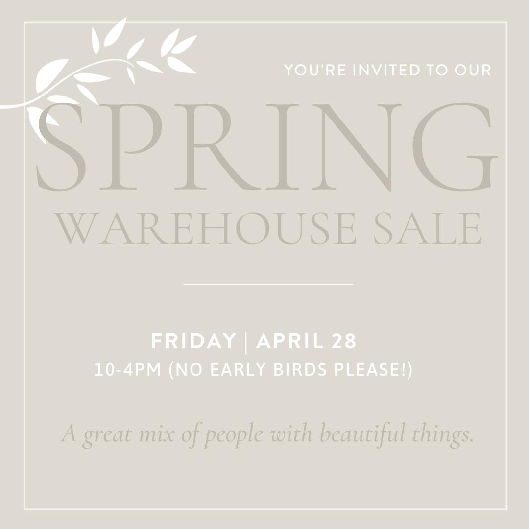 ✨ Today is the day! Come spend this gorgeous Friday with us in Sonoma for an incredible warehouse sale. ✨

This sale is for design lovers, fashion enthusiasts, floral and plant moms and dads, art seekers and wine tasters!! 🏠💃🏽🌸🪴🖼️🍷

Thank you to @oliveandrosestudio and <a href="/fl/">Florida</a>