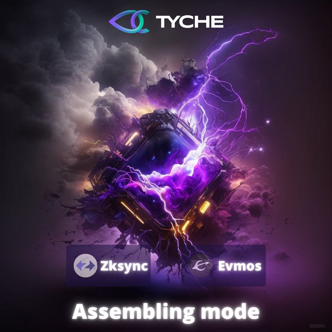 🪖News from the front 🪖

🔹60% minted on #Evmos : mint.tyche.zone
🔹#ZksyncEra testnet launch next week (Incentivized)
🔹#ZksyncEra mint next week
🔹Mint on Evmos will end May 12th (remaining supply 50% burn / 50% treasury wallet)

Read more 👇🧵
#Zksync #Airdrop #Evmos