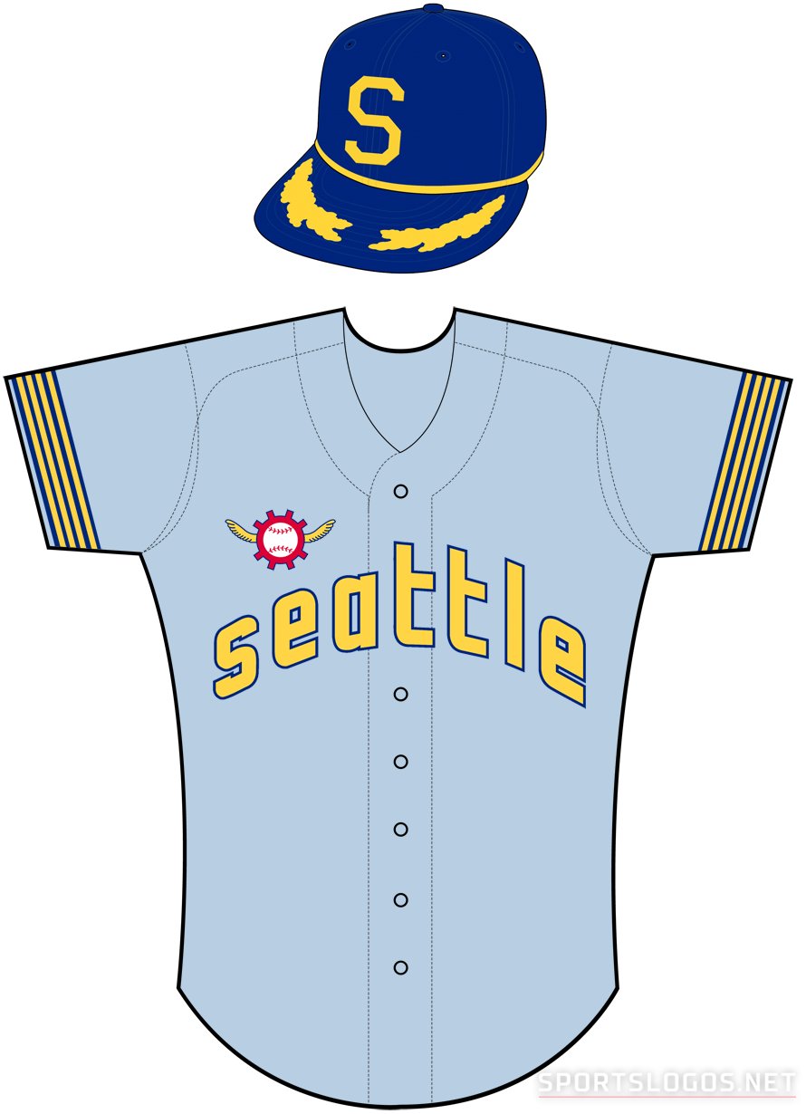 Seattle Major League Baseball uniforms through history