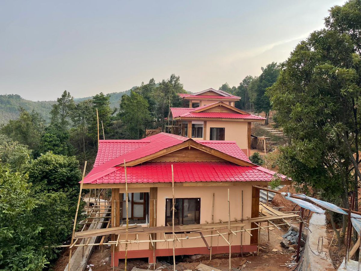 Expressed my dissatisfaction with the slow progress &amp; unsatisfactory construction work of the log houses at Sakal A’duma during the inspection today. Have asked the Department to take action against the contractor including cancellation of the work.